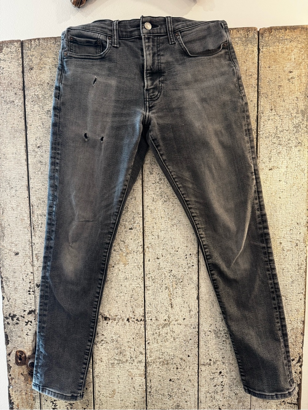 Lucky Brand Women’s W29 L30 Black Distressed Stretch Jeans